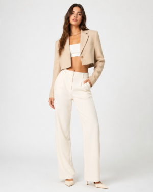 Pantalón Wide Leg Ivory Flow
